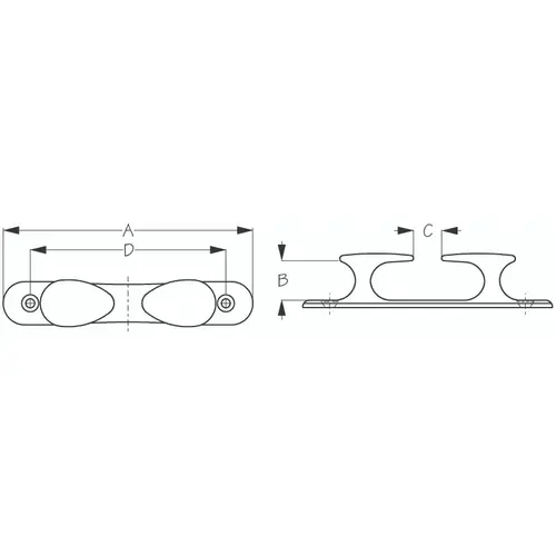 Stainless Steel Heavy Duty CHOCK 9-1/4" Stainless Steel Heavy Duty CHOCK 9-1/4"