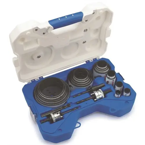 Contractor's Hole Saw Kit: 26 Pc, 3/4 to 4-3/4" Dia Contractor's Hole Saw Kit: 26 Pc, 3/4 to 4-3/4" Dia