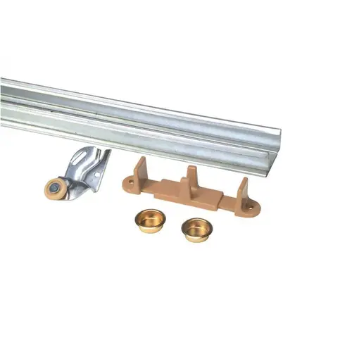 BYPASSING SLIDING DOOR TRACK 4 FT Silver