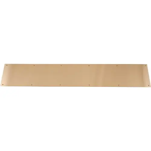 GOLD ANODIZED ALUMINUM DOOR KICK PLATE 10 IN. X 34 IN GOLD ANODIZED ALUMINUM DOOR KICK PLATE 10 IN. X 34 IN