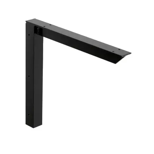 Rakks EH Series 18" Flush Mount Bracket, Black Finish