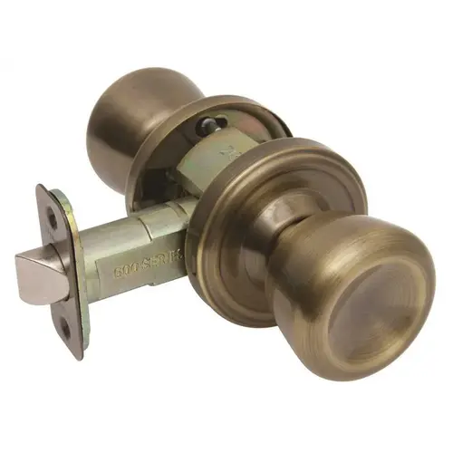 Essentials Antique Brass Privacy Bed/Bath Sonic Door Knob
