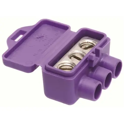 3-Port AL/CU Wire Connectors Purple 3-Port AL/CU Wire Connectors Purple