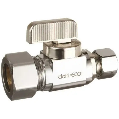 STRAIGHT BALL VALVE STOP 5/8" O.D. X 3/8" O.D., LEAD FREE Silver STRAIGHT BALL VALVE STOP 5/8" O.D. X 3/8" O.D., LEAD FREE Silver