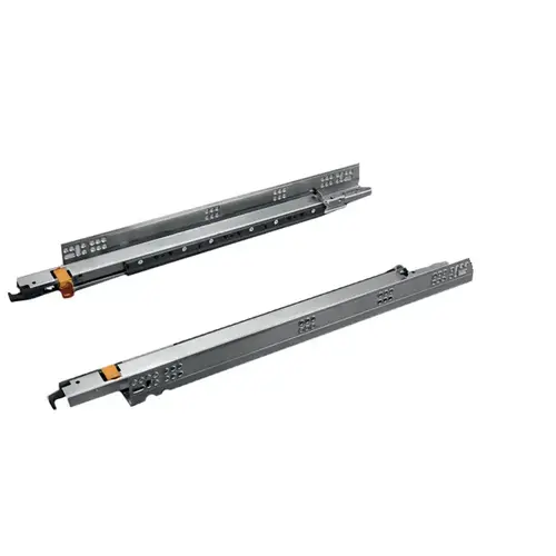 Salice Progressa 12" Soft-Close Full Extension Undermount Drawer Slides, Zinc