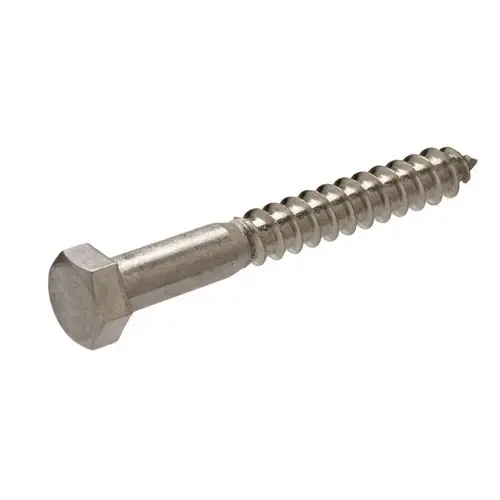 5/16 x 5" Stainless Steel Lag Screw Pack of 10 5/16 x 5" Stainless Steel Lag Screw Pack of 10