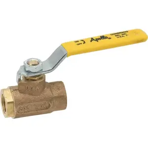 Apollo 70LF10101 THREADED STANDARD PORT BRONZE BALL VALVE, 1/4 IN., LEAD FREE