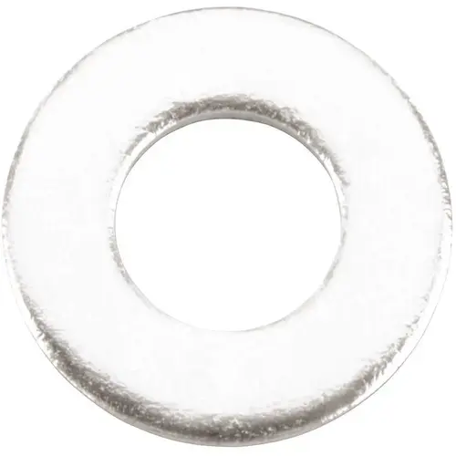 ZINC FLAT WASHER, 3/8 IN Silver Pack of 100