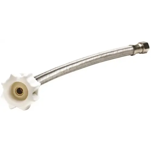 3/8 in. Compression x 7/8 Ballcock, 30 in. L Pro Series Click Seal Lead Free Toilet Connector Stainless Steel 3/8 in. Compression x 7/8 Ballcock, 30 in. L Pro Series Click Seal Lead Free Toilet Connector Stainless Steel