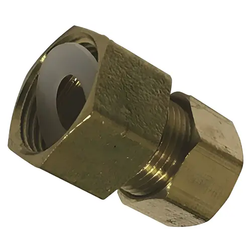 1/2 in. x 3/8 in. Brass Female Compression x Compression Adapter Gold 1/2 in. x 3/8 in. Brass Female Compression x Compression Adapter Gold