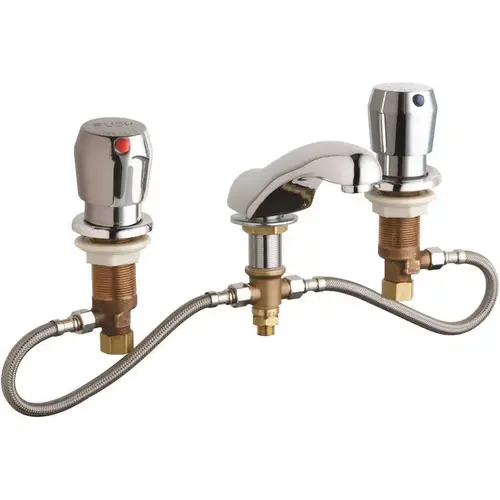 CONCEALED HOT AND COLD WATER METERING SINK FAUCET, LEAD FREE Chrome CONCEALED HOT AND COLD WATER METERING SINK FAUCET, LEAD FREE Chrome