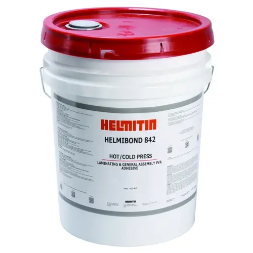 Helmibond 842 Contact Adhesive, Hot/Cold Press, White, 5 Gallon Helmibond 842 Contact Adhesive, Hot/Cold Press, White, 5 Gallon