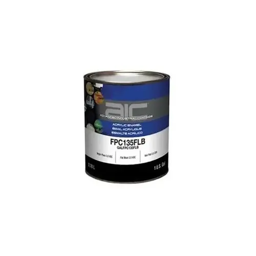 FPC235B-1 3.5 VOC Acrylic Enamel Top Coat, 1 gal, Black FPC235B-1 3.5 VOC Acrylic Enamel Top Coat, 1 gal, Black
