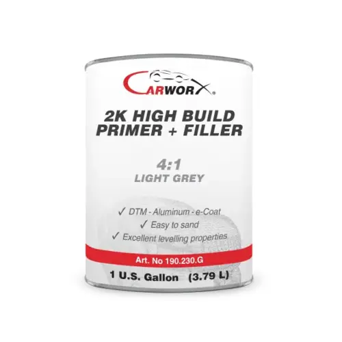 190230G 2K High Build Primer plus Filler, 1 gal, Light Gray 190230G 2K High Build Primer plus Filler, 1 gal, Light Gray