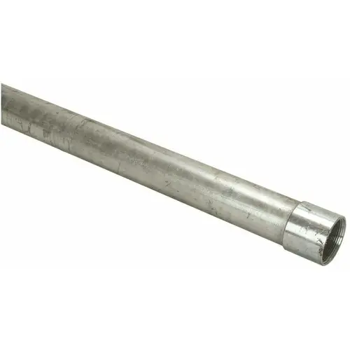 Rigid Conduit, 2 in, 10 ft L, Galvanized Steel Metallic