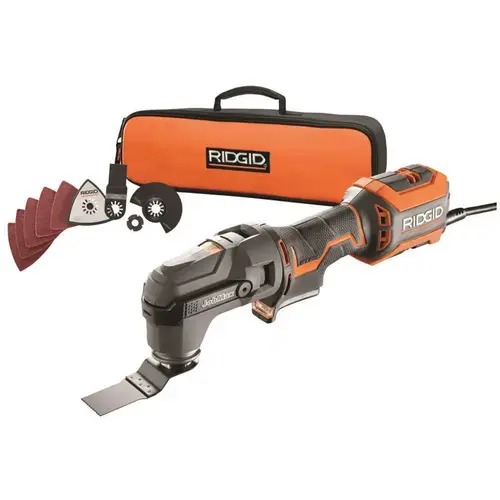 4 Amp Corded JobMax Multi-Tool with Tool-Free Head Orange 4 Amp Corded JobMax Multi-Tool with Tool-Free Head Orange