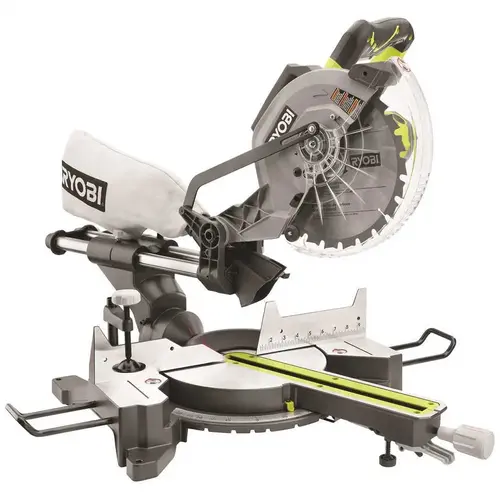 15 Amp 10 in. Sliding Miter Saw with Laser Green