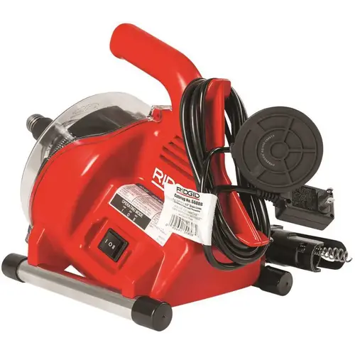 PowerClear Drain Cleaning Machines, 450 rpm, 1/4 in Pipe Dia., 1 1/2 in Drain