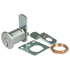 OLYMPUS LOCK DCN1-11/16 26D-KA-103 REKEYABLE CABINET CAM LOCK 1-1/16 IN. KA 26D Satin Chrome