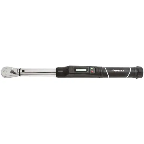 Husky 5-80 ft. lbs. 3/8 in. Drive Digital Display Click Torque Wrench Chrome Husky 5-80 ft. lbs. 3/8 in. Drive Digital Display Click Torque Wrench Chrome