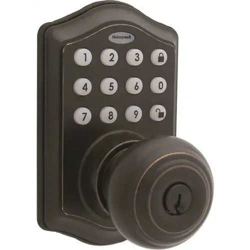 Oil Rubbed Bronze Keypad Electronic Knob Entry Door Lock Oil Rubbed Bronze Keypad Electronic Knob Entry Door Lock