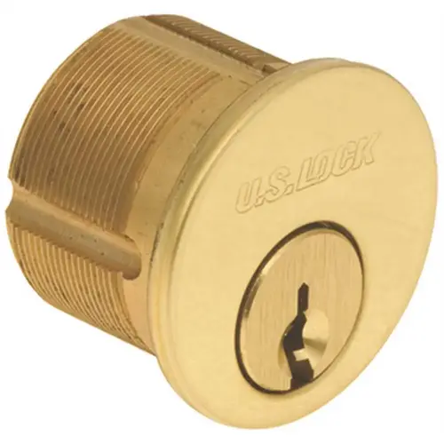 Mortise Cylinder 1 in. Adams Rite Cam Y1 Keyway Brass Ka2 Mortise Cylinder 1 in. Adams Rite Cam Y1 Keyway Brass Ka2