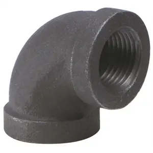 WARD MFG. 322500.1B.BML 1-1/4 In. Black 90 Degree Malleable Elbow