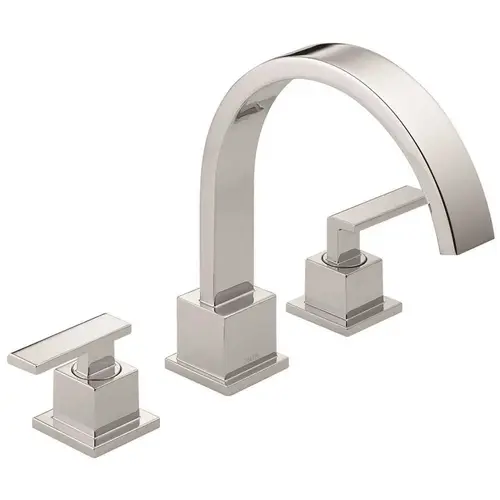 Vero 2-Handle Deck-Mount Roman Tub Faucet Trim Kit Only in Chrome (Valve Not Included) Vero 2-Handle Deck-Mount Roman Tub Faucet Trim Kit Only in Chrome (Valve Not Included)