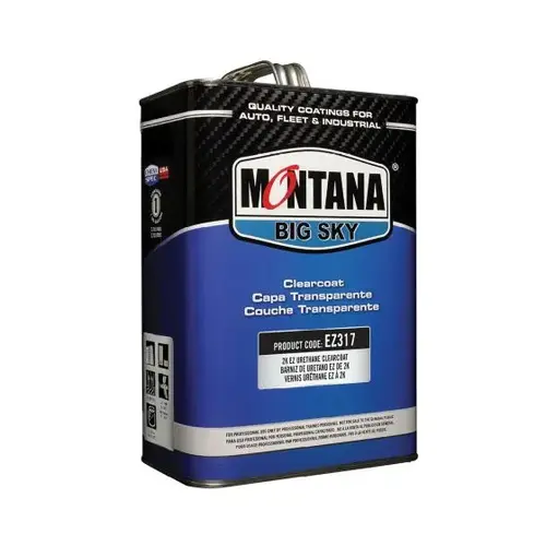EZ317-G Urethane Clear Coat, 1 gal, High Gloss, 4: 1 Mixing