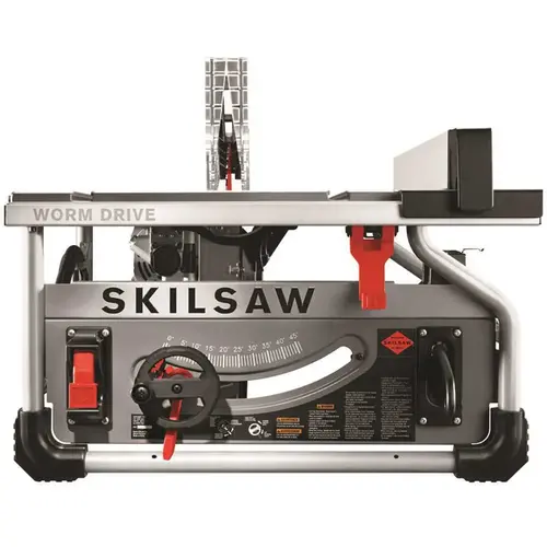 15 Amp Corded Electric 10 in. Portable Worm Drive Table Saw Kit with 30-Tooth Diablo Carbide Blade Silver 15 Amp Corded Electric 10 in. Portable Worm Drive Table Saw Kit with 30-Tooth Diablo Carbide Blade Silver