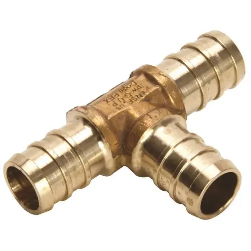 Lead Free Fits cross-linked polyethylene (PEX) pipe and tubing Fitting contains 3 barbs 1/2" Lead Free Fits cross-linked polyethylene (PEX) pipe and tubing Fitting contains 3 barbs 1/2"