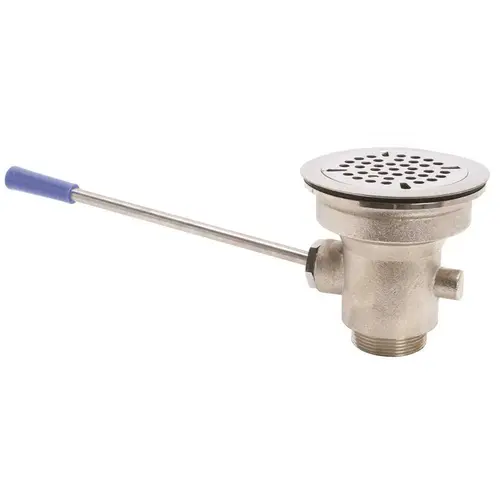 COMMERCIAL STRAINER LEVER WASTE 1-1/2 IN. DRAIN OUTLET Stainless Steel COMMERCIAL STRAINER LEVER WASTE 1-1/2 IN. DRAIN OUTLET Stainless Steel