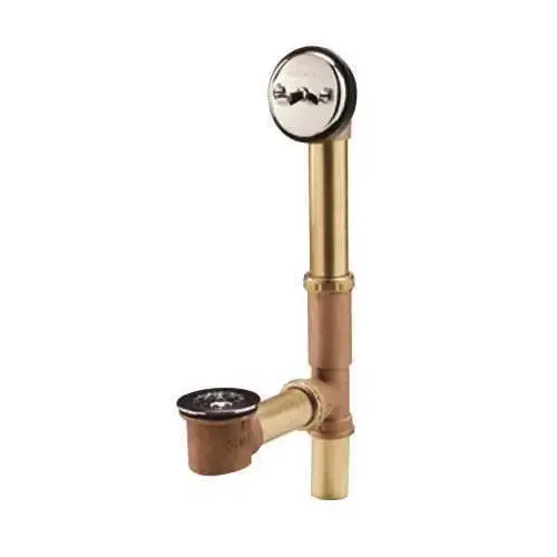 Classics Trip Lever 1-1/2 in. 20-Gauge Brass Pipe Bathr Waste and Overflow Drain in Chrome