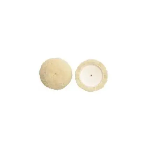 57-375 Buffing Pad, 7-1/2 in Dia, 1 in THK, Loop Attachment, Wool Pad 57-375 Buffing Pad, 7-1/2 in Dia, 1 in THK, Loop Attachment, Wool Pad