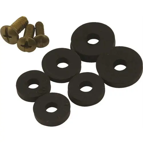 Includes 14 Washers Size 00 Through 3/8M and 6 Screws Black Includes 14 Washers Size 00 Through 3/8M and 6 Screws Black
