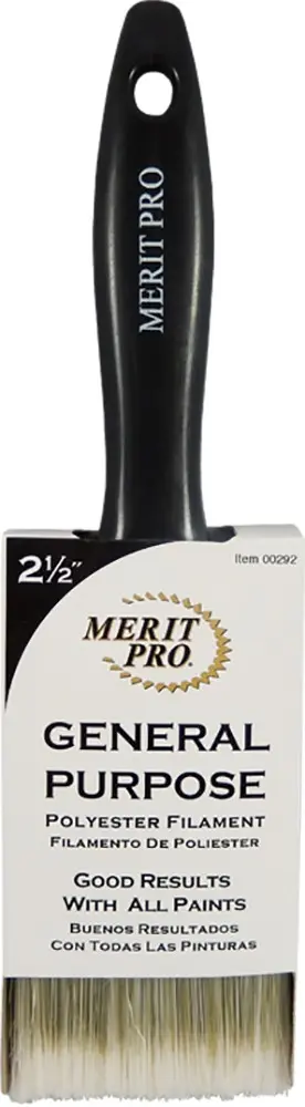 Merit Pro 2-1/2 General Purpose Polyester Paint Brush 00292 Merit Pro 2-1/2 General Purpose Polyester Paint Brush 00292