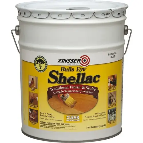 00 5gal 3Lb Cut Bullseye Clear Shellac