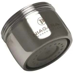 NIAGARA N3210N-PC-TU Dual Thread 1.0 GPM Needle Spray Standard Faucet Aerator Chrome - pack of 6