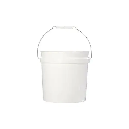 / Leaktite 1123008 2gal White Plastic Pail w/ Handle / Leaktite 1123008 2gal White Plastic Pail w/ Handle