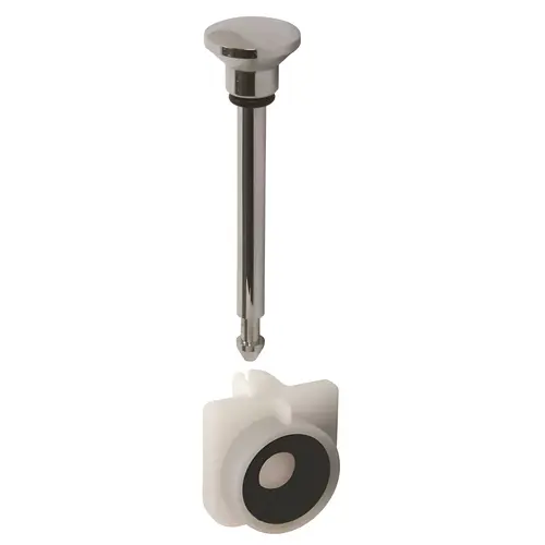 Gate Knob And Washer For Bathcock With Diverter, Metal Material, 2.5" Width, 1.7" Height, 6.2" Depth, Chrome Finish Gate Knob And Washer For Bathcock With Diverter, Metal Material, 2.5" Width, 1.7" Height, 6.2" Depth, Chrome Finish