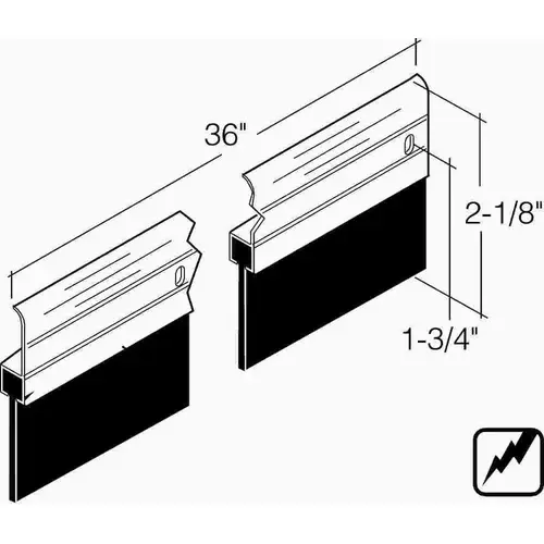 EXTRA TALL DOOR SWEEP Black EXTRA TALL DOOR SWEEP Black