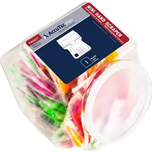 APTL-7002 Neon Mini Scraper w/Blade Assorted Colors (100/bucket) APTL-7002 Neon Mini Scraper w/Blade Assorted Colors (100/bucket)