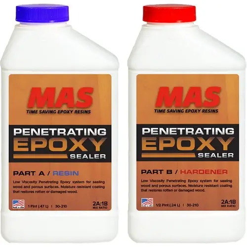 MAS Epoxies 1.5pt Kit Penetrating Epoxy Sealer Clear MAS Epoxies 1.5pt Kit Penetrating Epoxy Sealer Clear
