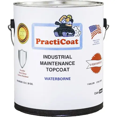 1gal Tintable White PractiCoat Waterborne Industrial Coating Whites 1gal Tintable White PractiCoat Waterborne Industrial Coating Whites