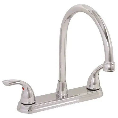 Westlake Double Handle Standard Kitchen Faucet in Chrome