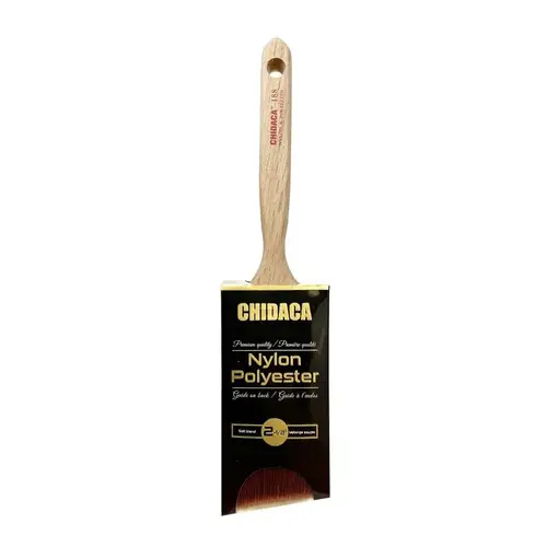 Chidaca 188 Series Paint Brush, 2-1/2 in W, Angular Brush, Nylon/Polyester Bristle Chidaca 188 Series Paint Brush, 2-1/2 in W, Angular Brush, Nylon/Polyester Bristle