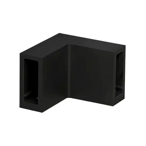 Matte Black 90 Degree Door Connector Bracket for Serenity Sliders Matte Black 90 Degree Door Connector Bracket for Serenity Sliders
