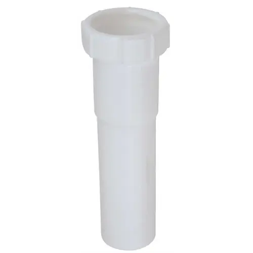 1-1/2 in. x 6 in. Slip-Joint Extention Tube White