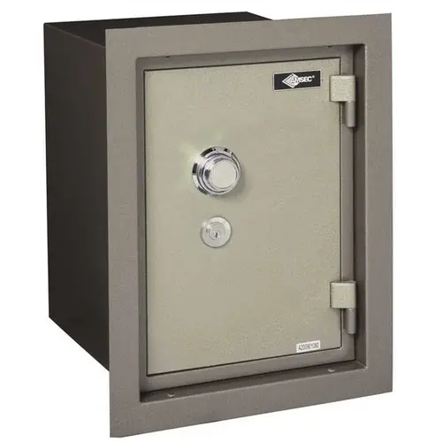 WALL SAFE U.L. LIST 1HR FIRE RATING WITH COMBINATION LOCK two tone grey