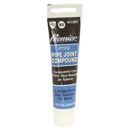 PREMIUM-GRADE TEFLON ALL-PURPOSE PIPE JOINT COMPOUND, 1 OZ. TUBE